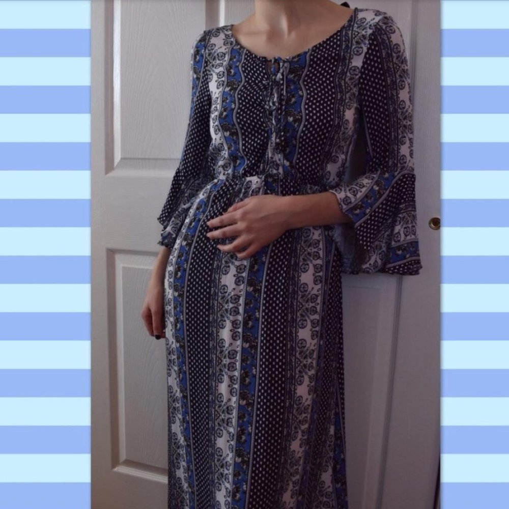 Super Soft patterned Maxi Dress